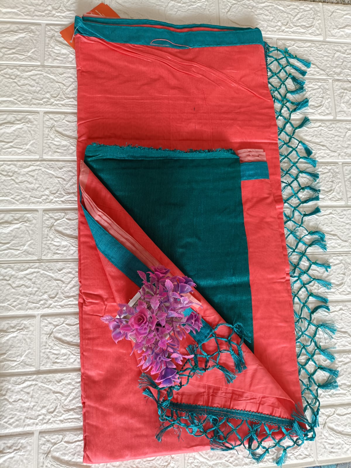 CHANDERI COTTON SAREEE HANDLOOM WORK