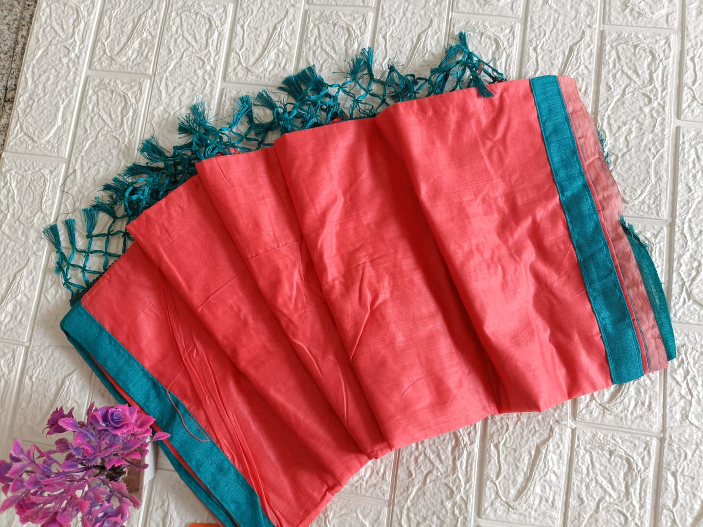 CHANDERI COTTON SAREEE HANDLOOM WORK